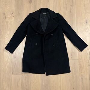 Babaton Elegant Black Pea Coat